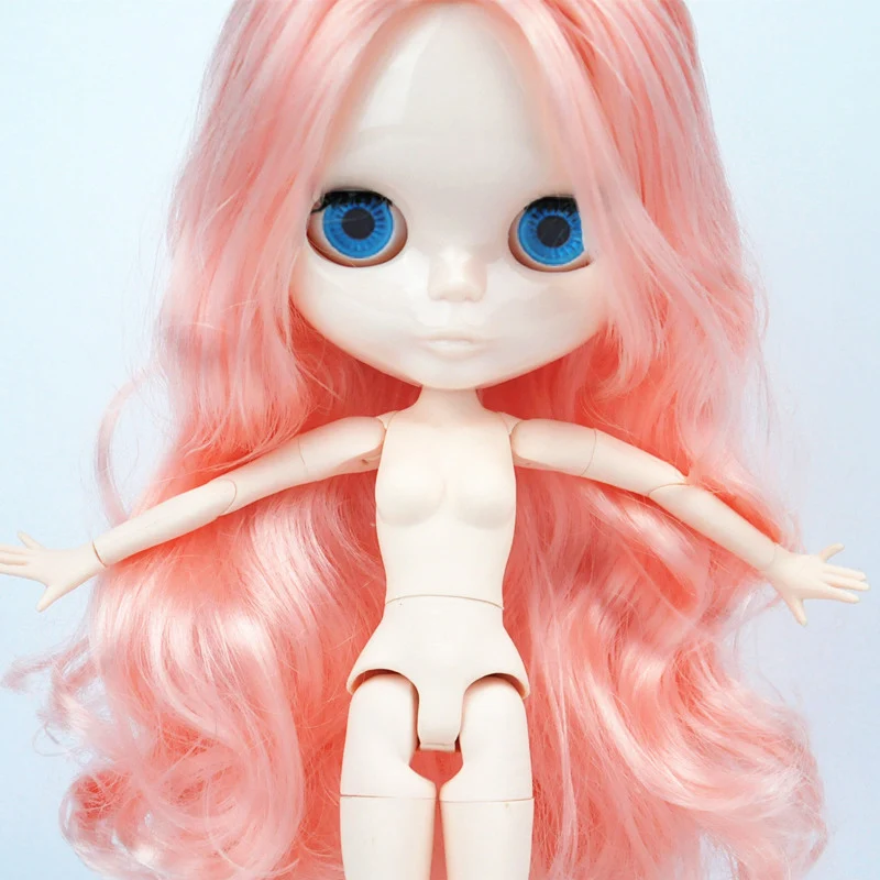 Обнаженная кукла конфеты светлые волосы разделительные волнистые куклы Blyth