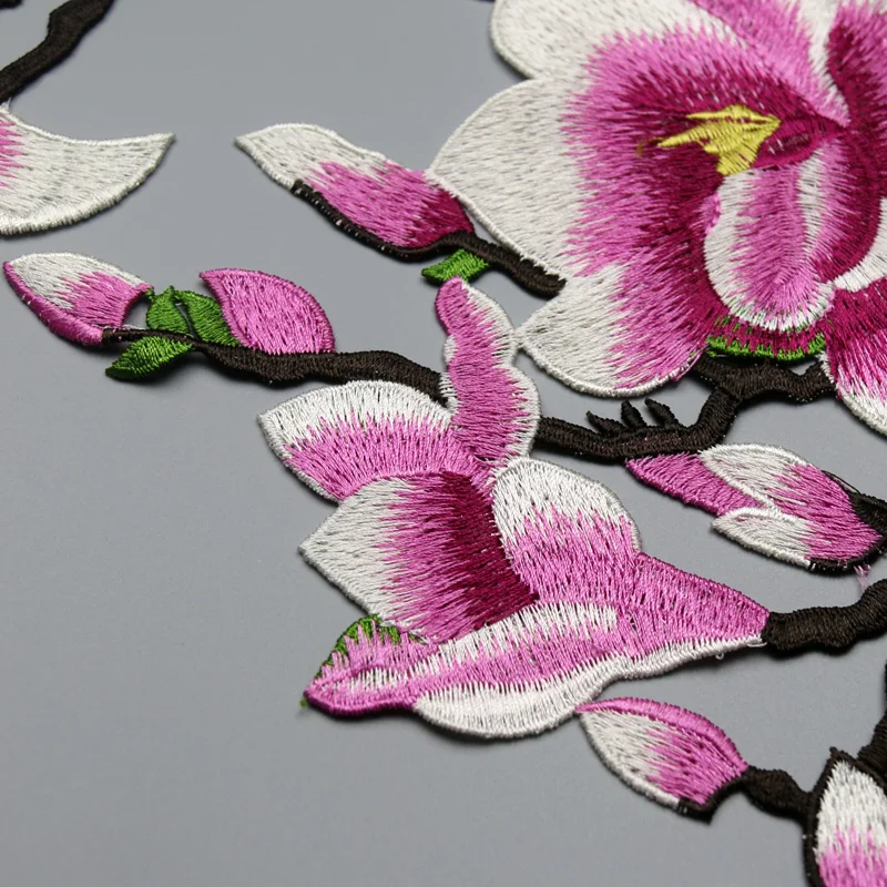 Новый большой воротник в виде цветка магнолии вышитый кружевной наряд стиле