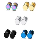 JUNLOPWY мужские серьги-гвоздики из хирургической стали, серьги для козелка и завитка, Искусственные серьги, ювелирные изделия для тела 16 г, 4 цвета, 100 шт.