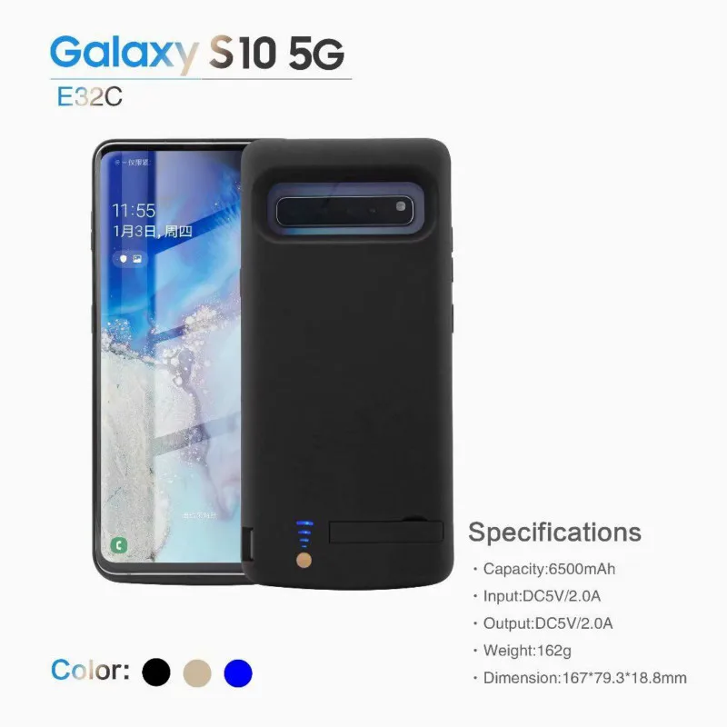 Ударопрочный чехол Extpower 6500 мАч для зарядки аккумуляторов Samsung GalaxyS10|Чехлы с