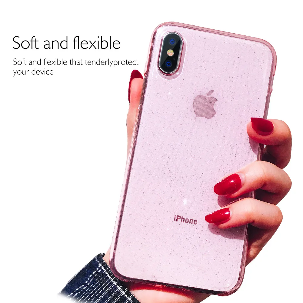 Ascromy для iPhone XS Max чехол Роскошный Ультратонкий с блестками телефона X XR 8 плюс 7 6 S