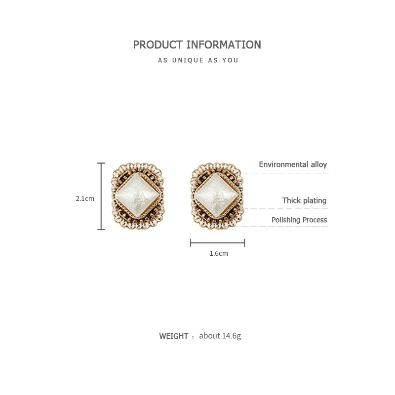 ZEGL Baroque temperament high-end earrings net red French retro big female national antique | Украшения и аксессуары