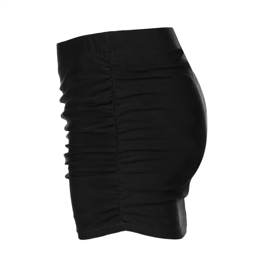 Women Pleated Swimwear Solid Floral Swim Summer Skirt Loose Swimming Wear Above Knee | Спорт и развлечения