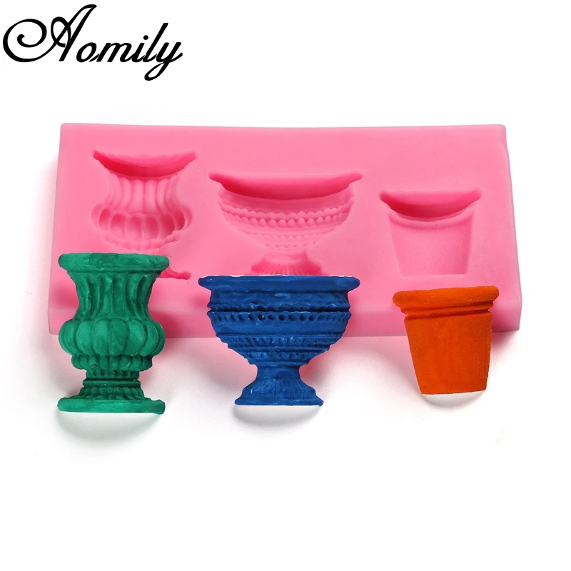 

Aomily силиконовая форма для садовых цветочных Горшков и ВАЗ, неприлипающая стандартная форма для выпечки, инструменты для выпечки