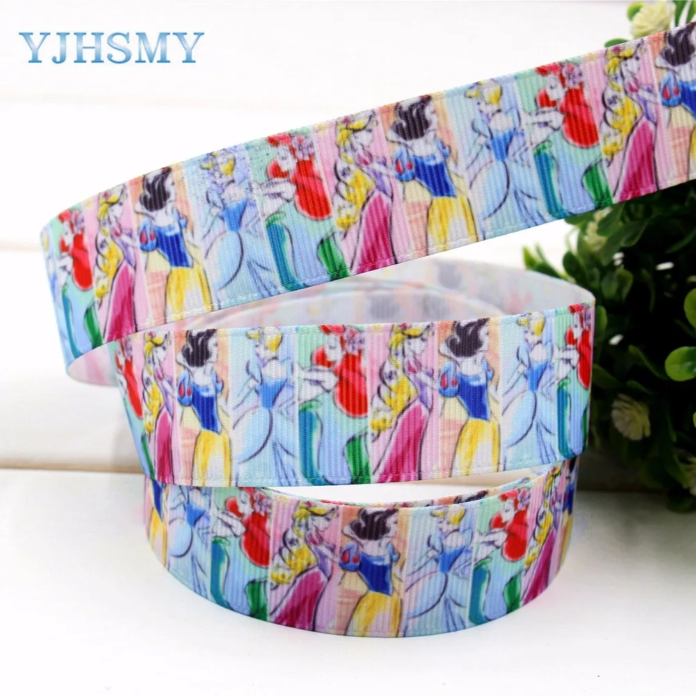 YJHSMY 173205 25 мм 10 ярдов мультфильм ленты термопечать grosgrain Свадебные аксессуары DIY