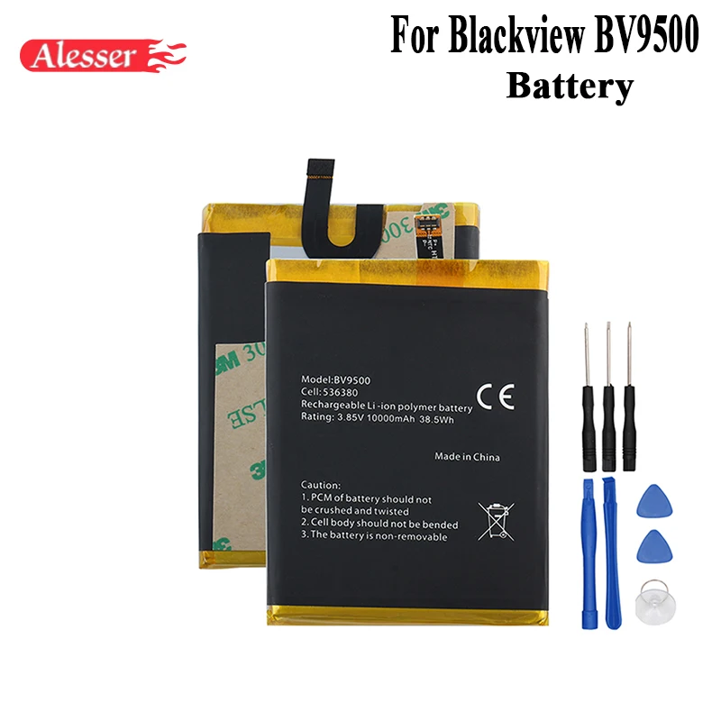 Alesser для Blackview BV9500 Батарея 10000 мА/ч 100% новая замена аксессуар аккумуляторов Pro +