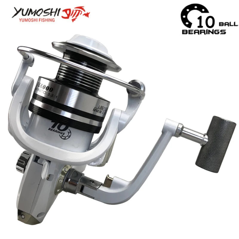 Yumoshi jk1000-7000 10bb Рыбалка катушка для спиннинга все рыбалки фидер рыболовная
