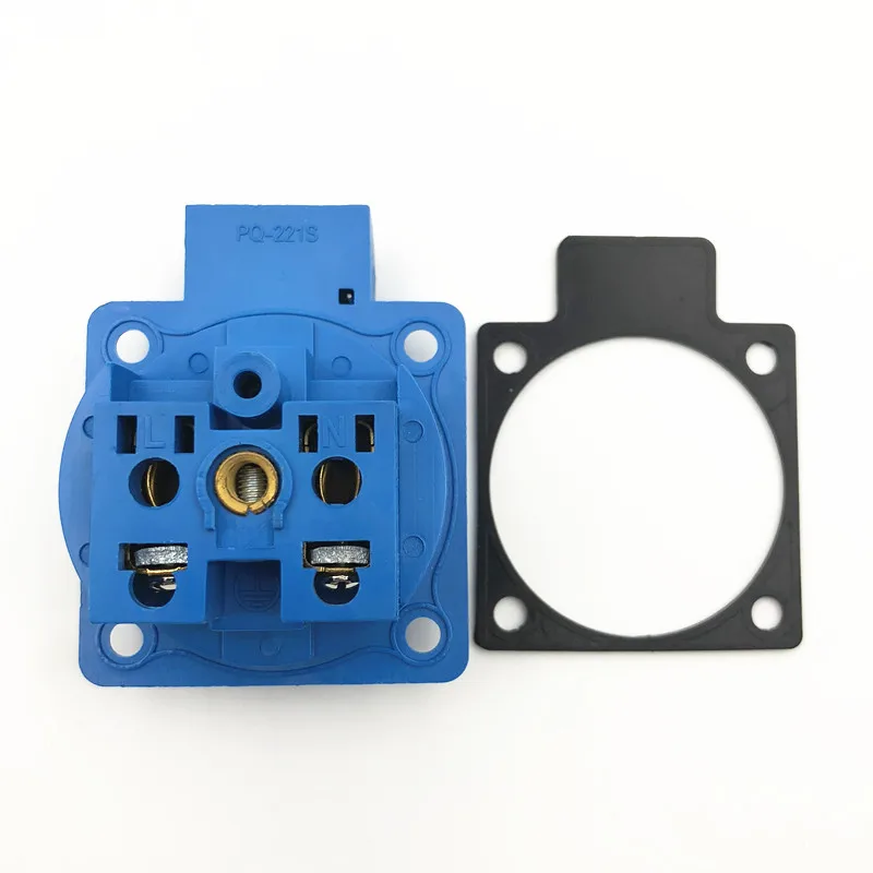 Стандарт ЕС водонепроницаемая розетка 16А 250В синяя панель управления