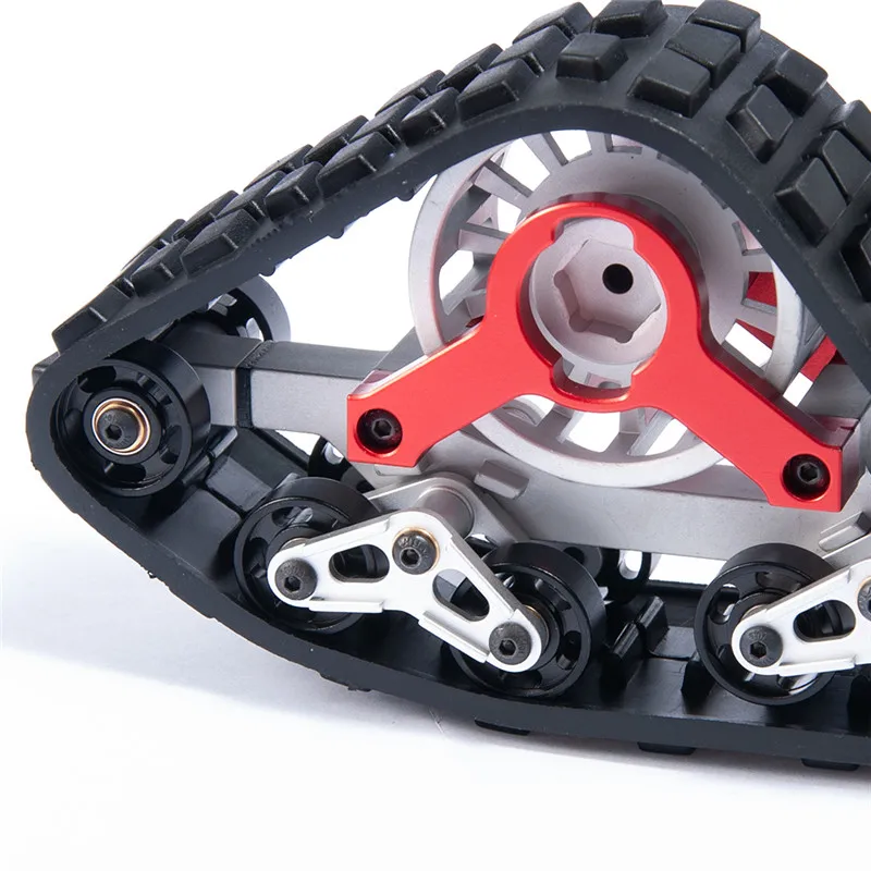

AXSPEED 1/2Pair Tracks Wheels Conversion Snow Tire for AXIAL SCX10 1/10 RC Rock Crawler Upgrade part