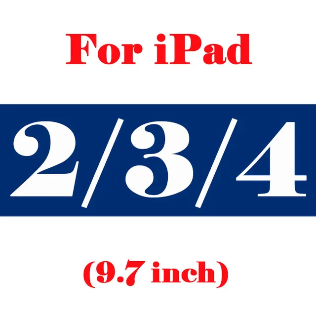 For ipad 2 3 4 Защитное стекло для ipad 6 2 3 4 5 для Apple air 1 pro 9,7 10,5 11 дюймов таблица i pad glas Защитная пленка для экрана - Цвет: For ipad 2 3 4