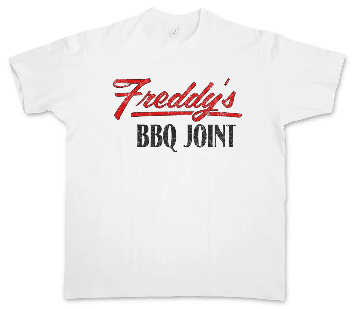 

FREDDY'S BBQ JOINT T-SHIRT Restaurant Bar Sign Insignia Logo Company Hayes Frank Men T Shirt Print Cotton Short Sleeve T-Shirt