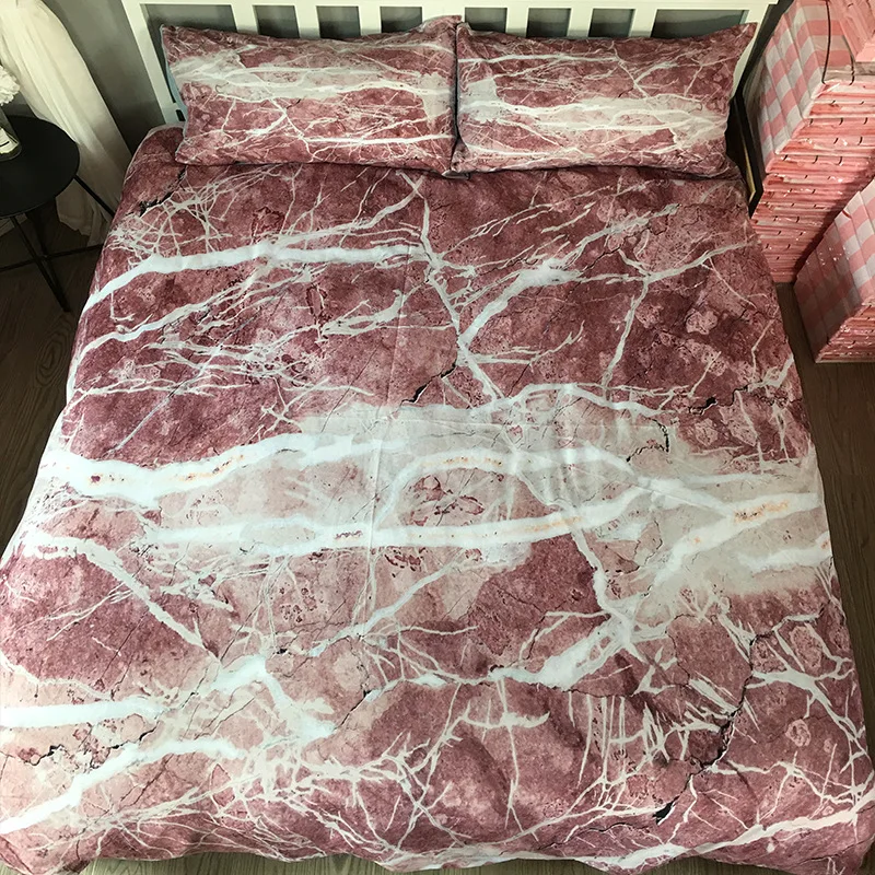 Натуральный Мрамор 3D цифровая наволочка с принтом набор пододеяльников для
