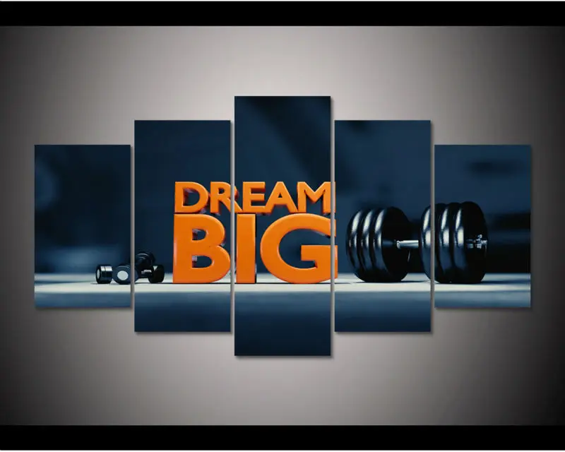 HD печать 5 шт. удивительные мотивационные цитаты холст настенная живопись