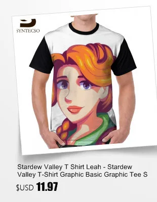 Stardew Valley футболка Krobus Футболка мужская классическая графическая футболка с большим принтом 100 полиэстер с короткими рукавами отличная футболка