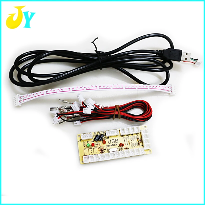 MAME Arcade DIY светодиодный комплект с нулевой задержкой USB энкодер для ПК аркадные игры 8 способ джойстик 5 в светодиодный с подсветкой кнопки