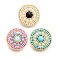 interchangeable 20mm metal rhinestone snap button w192 flower jewelry fit 18mm snap button necklaces bracelets for women gift