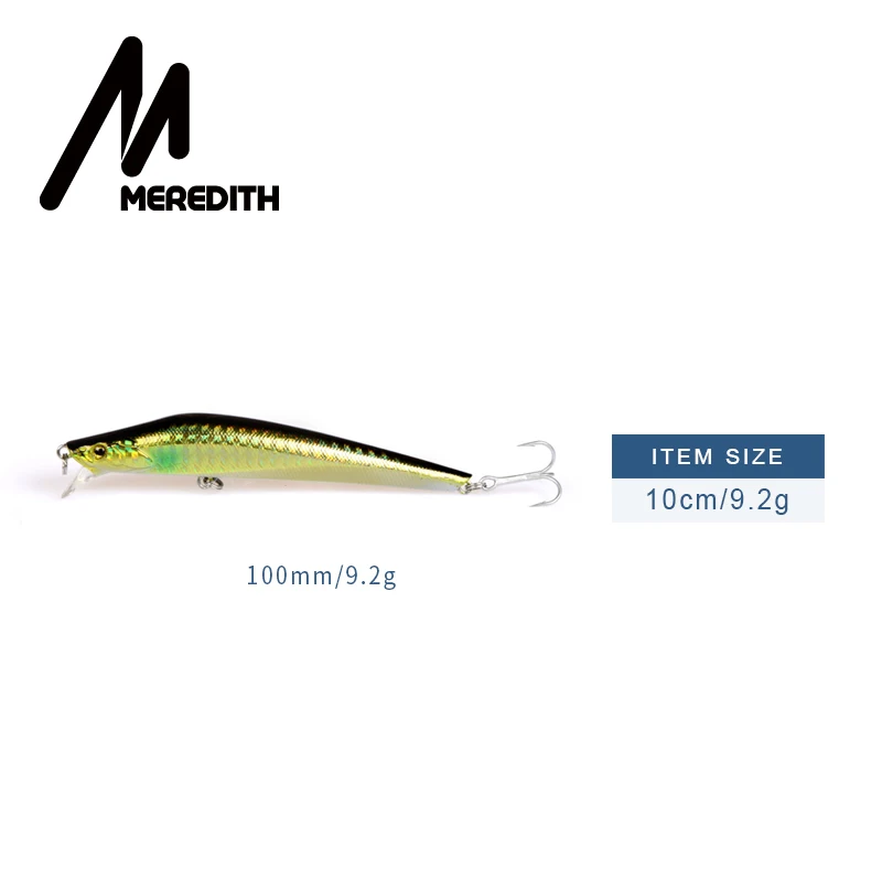 Рыболовные приманки Meredith 1 шт. 9 2 г 100 мм плавающие гольфы жесткая искусственная