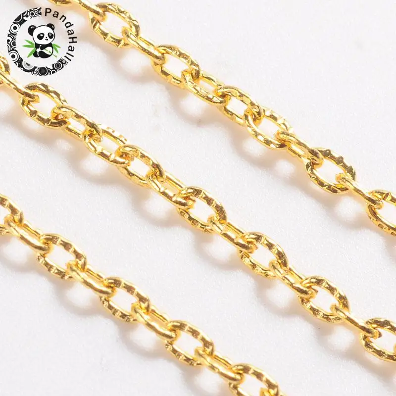 

Iron Cross Chains, Golden Color, Size: Chains: about 3mm long, 2mm wide, 0.5mm thick