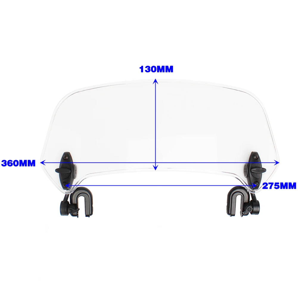 Ветровые стекла для мотоцикла, ветровое стекло для royal enfield honda vfr 800 goldwing 1800 shadow 750 600 cbr 250r cbr650f - Цвет: WD12