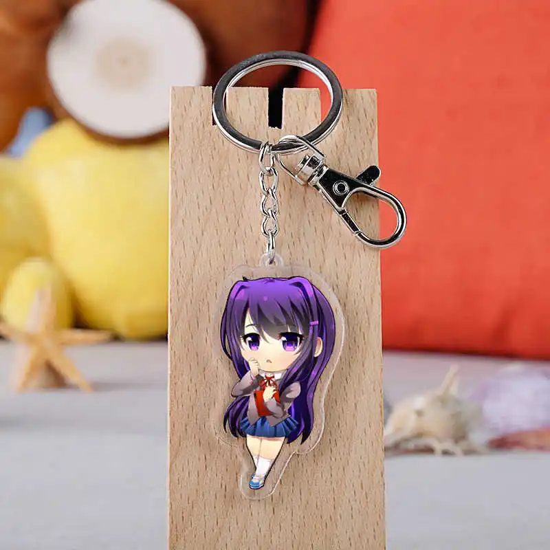 Брелок для ключей Doki с рисунком из мультфильма японского аниме держатель подарок