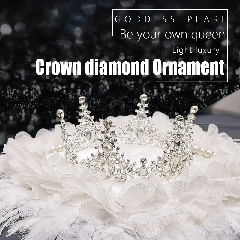 Роскошная корона украшение для модели автомобиля благородное автомобильный