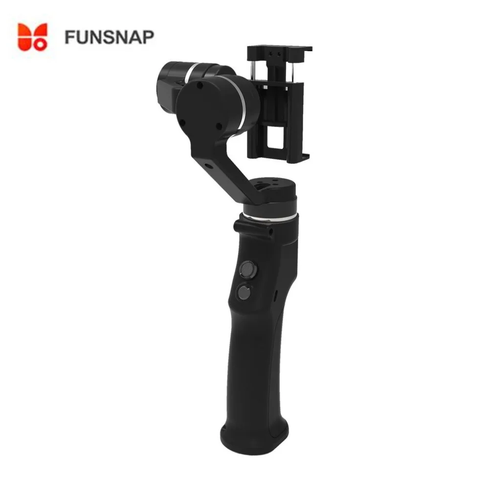 Захват funsnap 3-axis смартфон ручка карданный стабилизатор штатив «стедикам» для смартфонов iPhone X 8 VS Zhiyun Smooth 4 Feiyu Vimble 2