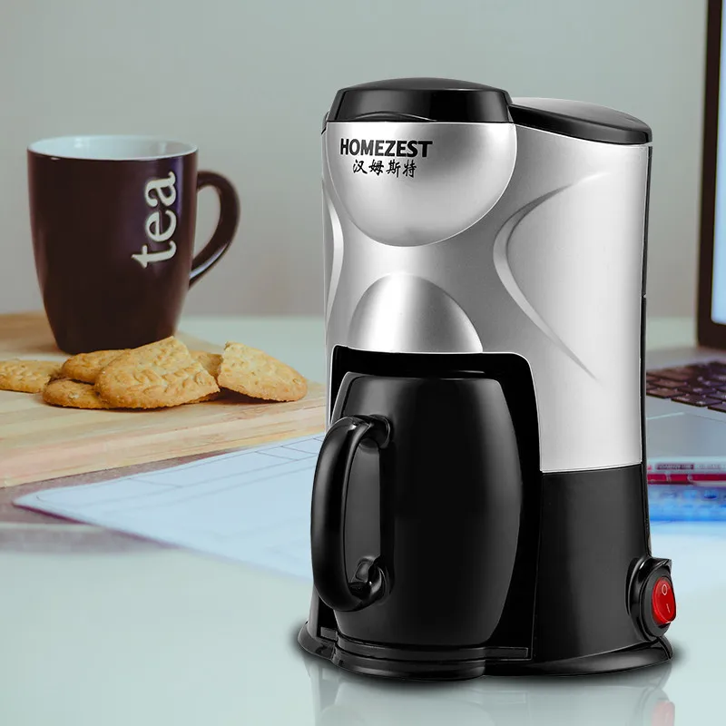 HOMEZEST 220 В/300 Вт Бытовая мини капельная Кофеварка с одной чашкой кофе машина песочные часы кофе 150 мл с керамической чашкой CM-801