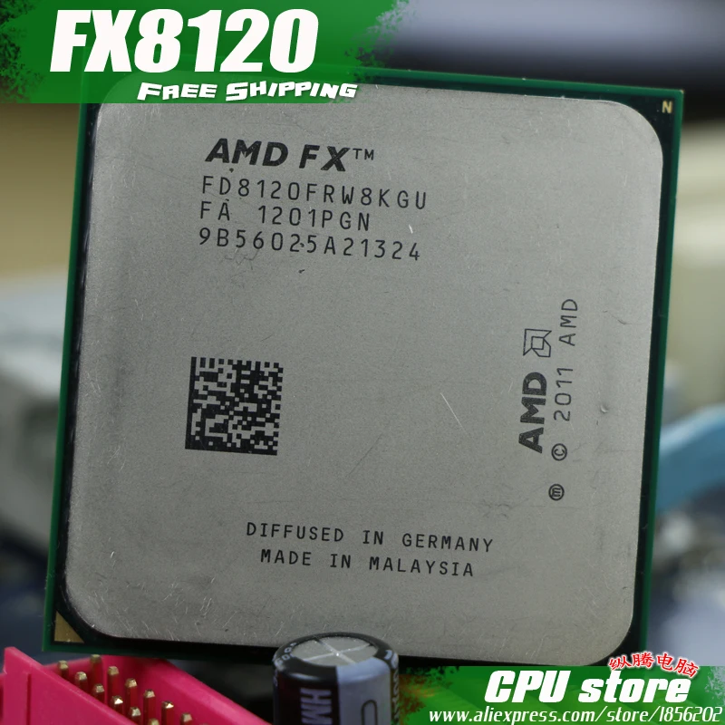 AMD FX 8120 AM3 + 3 1 ГГц/8 Мб/125 Вт Восьмиядерный процессор последовательные части FX8120
