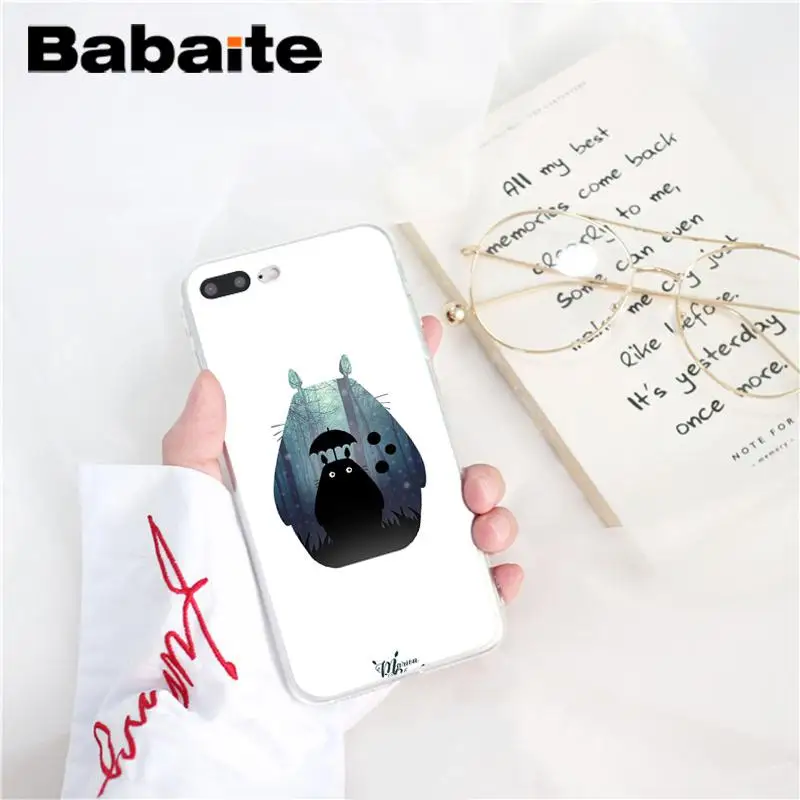 Babaite Хаяо Миядзаки Тоторо DIY печать рисунок чехол для телефона для iPhone 6S 6plus 7plus 8 8Plus X Xs MAX 5 5S XR 10