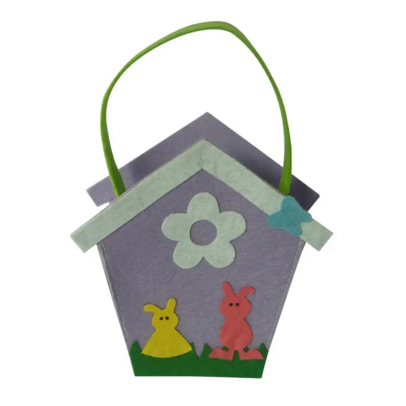 Пасхальная корзина в форме кролика с ручкой Нетканая Подарочная сумка для детей