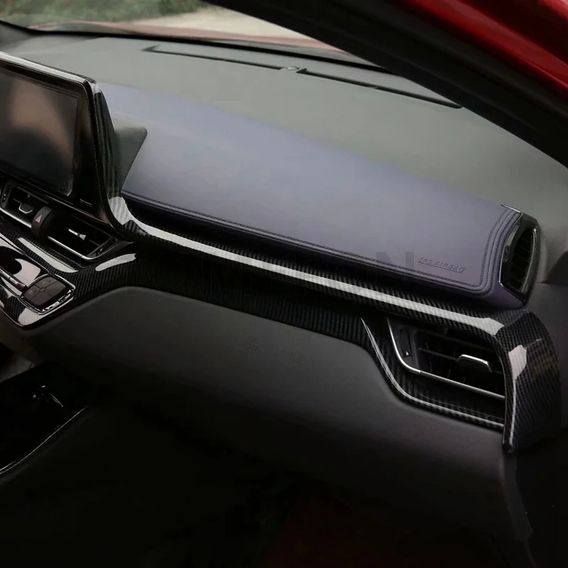 TOMEFON для Toyota C-HR CHR центральный пульт управления панель Крышка отделка аксессуары для интерьера ABS углеродное волокно