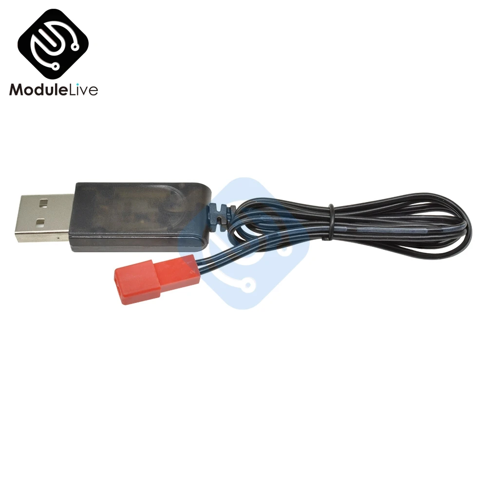 3 7 В 500mA выход 1S Lipo литиевая батарея USB кабель Зарядное устройство Красный JST
