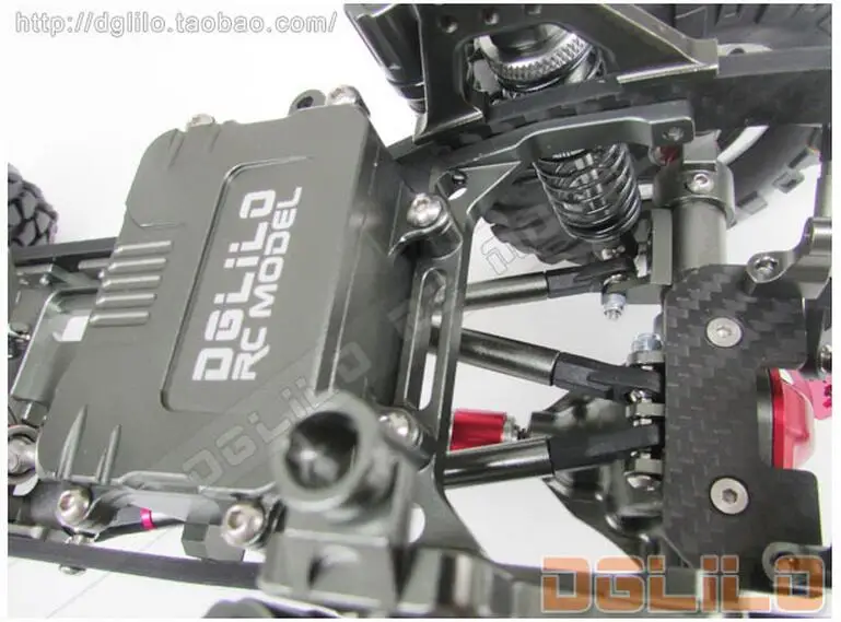 Осевой SCX10 шасси 1/10 RC Рок Гусеничный обновленный комплект шасси CNC алюминиевая и углеродная рама