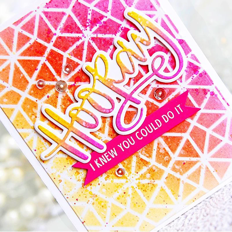 Геометрическая схема трафарет для скрапбукинга своими руками новинка 2019