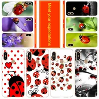 silicone case for xiaomi redmi cover 9 8 7 6 5 4 a 9at prime 4x k20 pro y3 cover ladybug