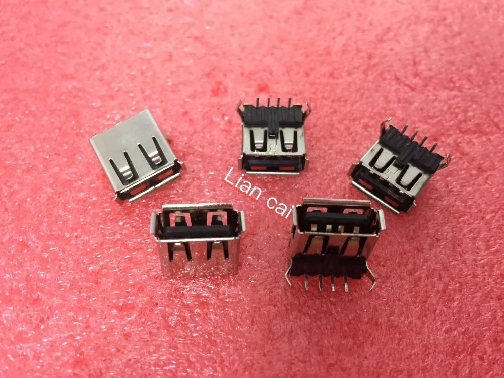 Прямоугольный гнездовой разъем USB типа А 90 градусов|socket connector|socket al connector |