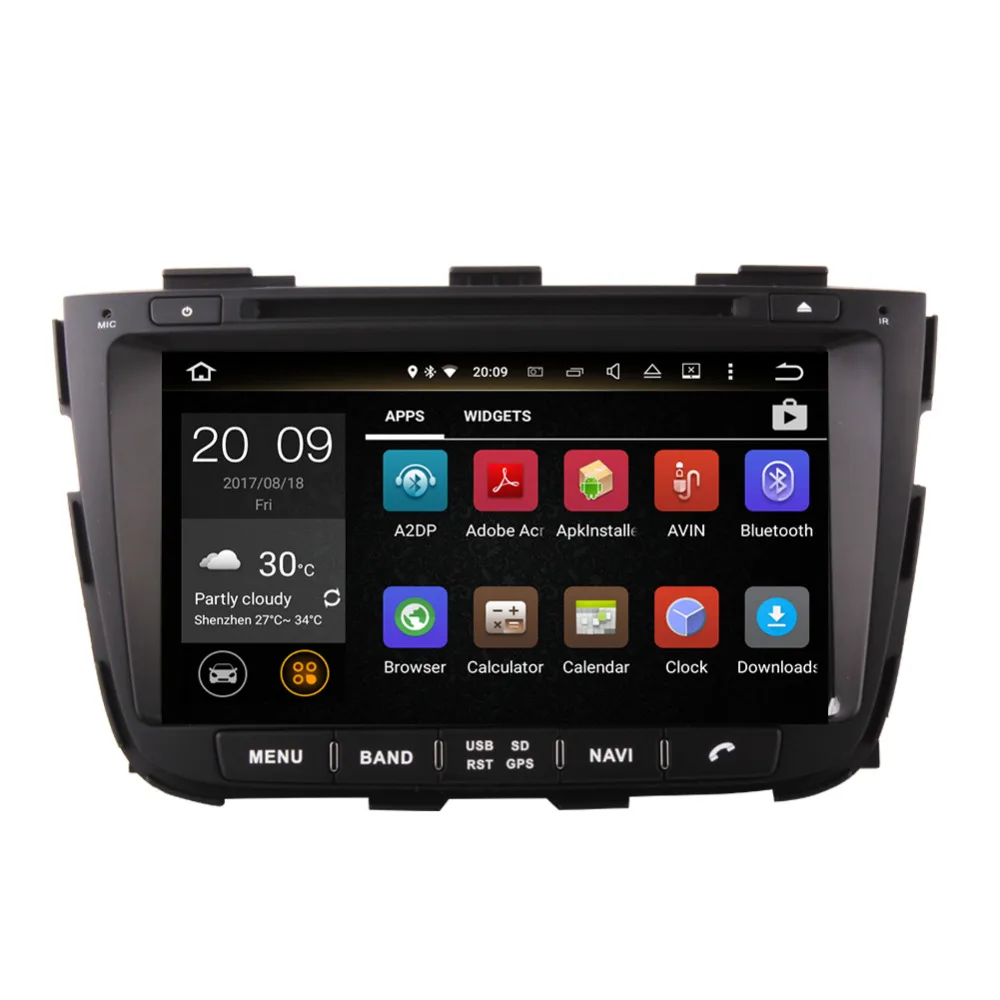 8 дюймов 4 ГБ ОЗУ Android 0 Восьмиядерный Автомобильный CD DVD мультимедиа для Kia Sorento 2013