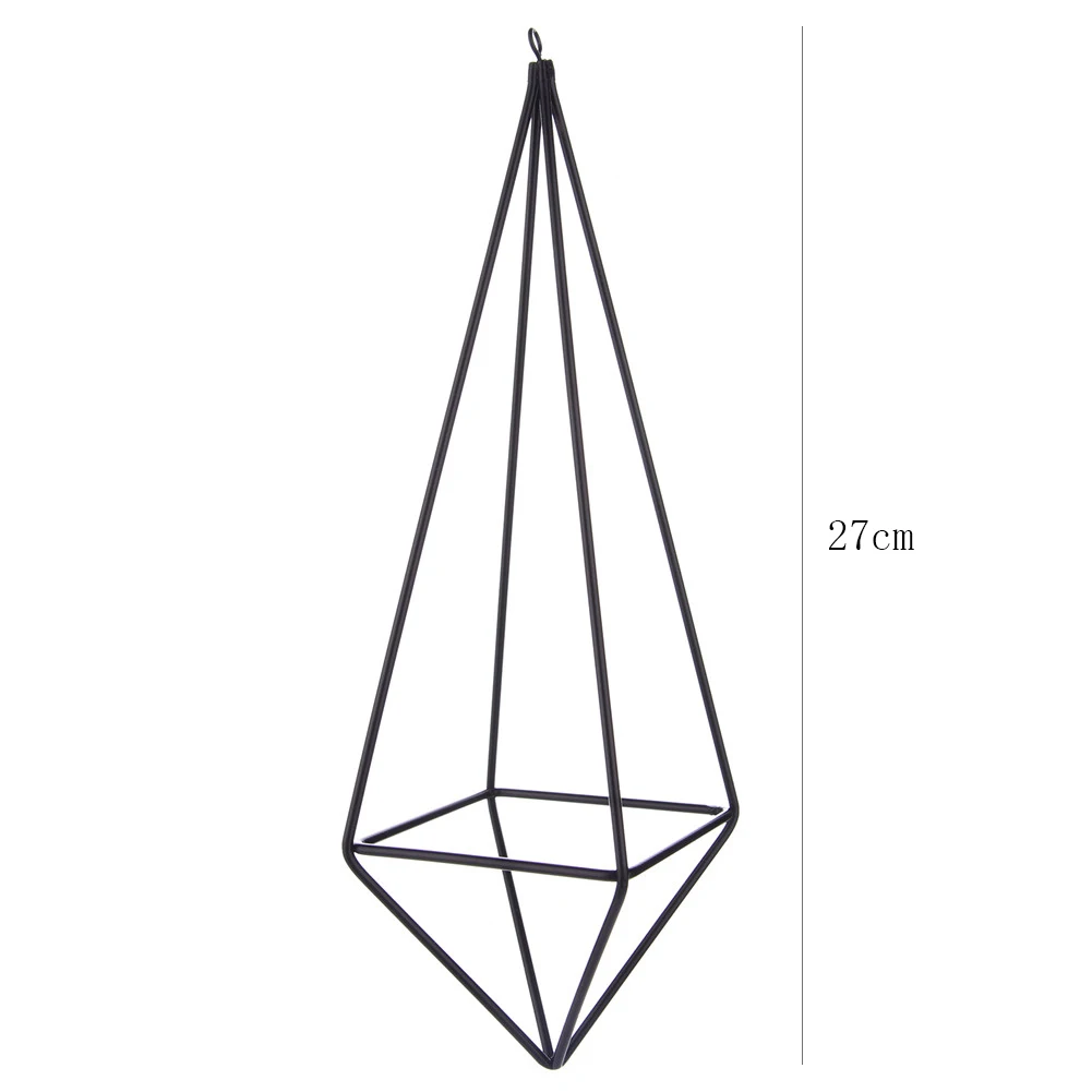 Треугольный цветочный бронзовый держатель 2 шт. Геометрическая четырехсторонняя