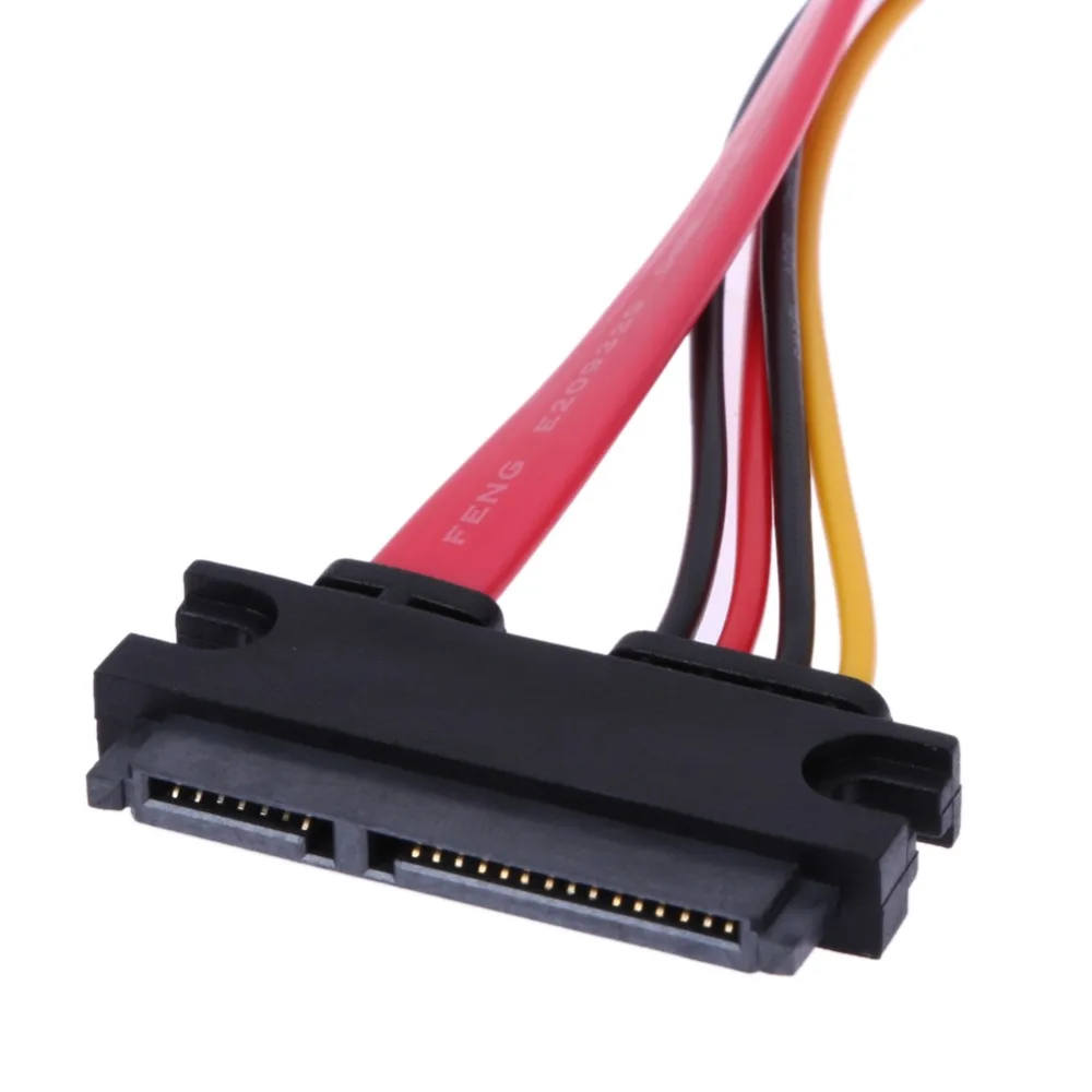 45 см 22 Pin папа до 7 + 15 SATA Женский Кабель питания данных серийный ATA M/F