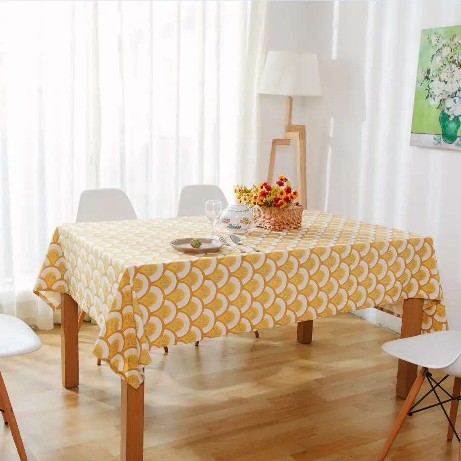 WLIARLEO Tablecaloth Yellow Floral Table Cloth tablecloth For Home Restaurant decoration table cover tableclothes 140x140cm | Дом и сад