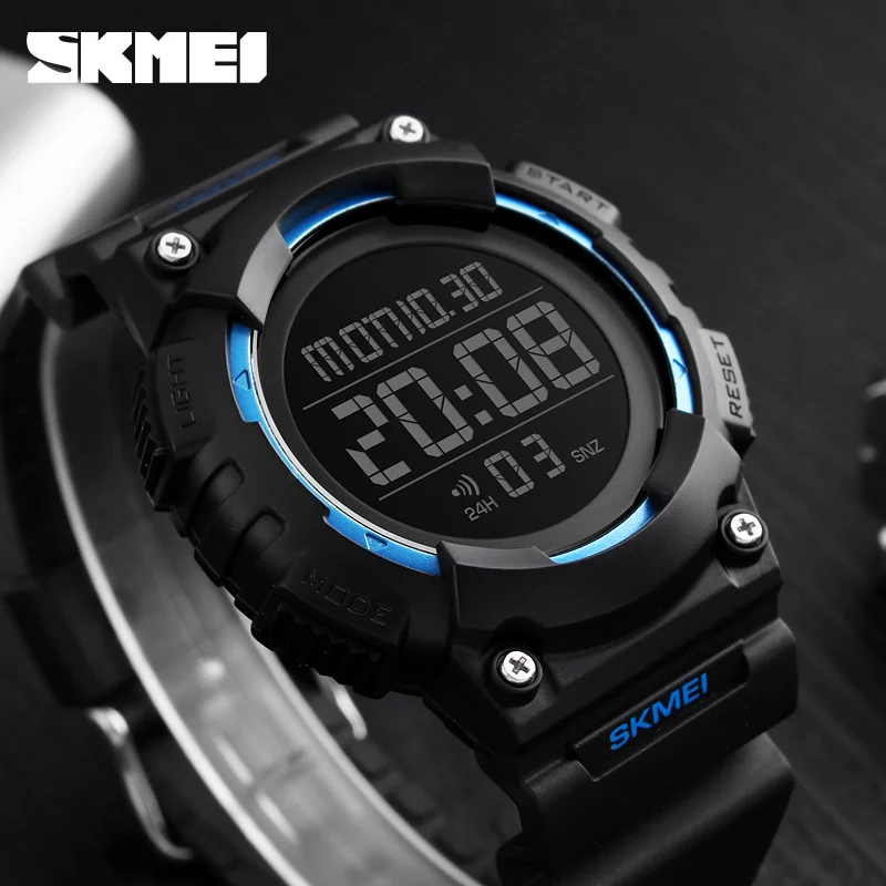 

SKMEI Men Sport Digital Watch 50m Waterproof LED Military Watch Men Fashion Casual Electronics Student Wristwatches