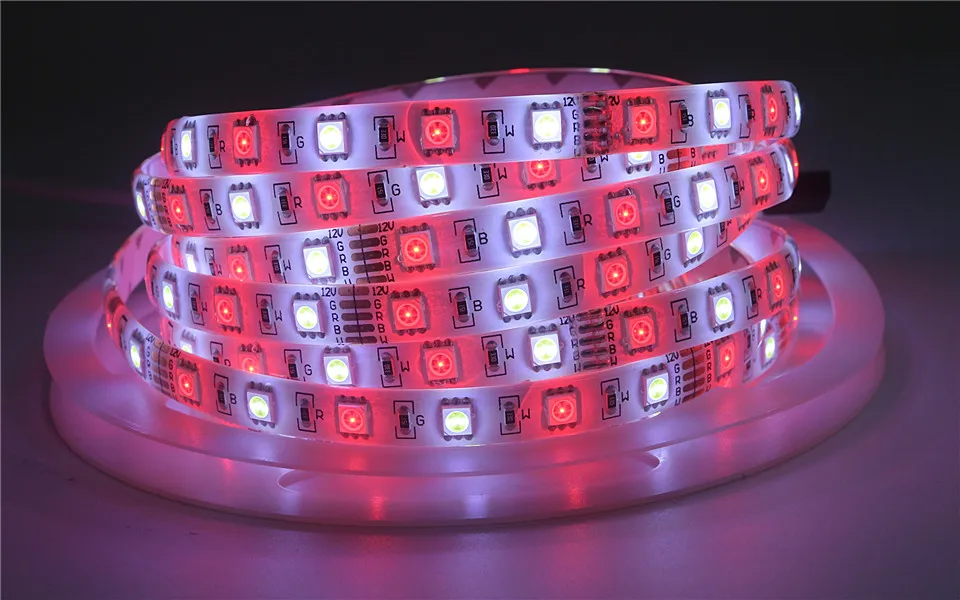 Светодиодная лента 5050 12 В RGB RGBW rgbww 12 В 5 м водонепроницаемая гибкая световая полоса 60 светодиодный/м светодиодный лента Luces лампа лента ТВ ПОДСВЕТКА