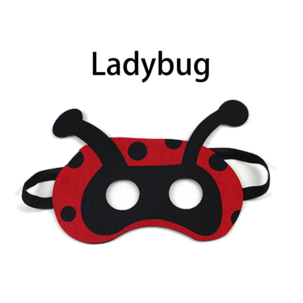 D.Q.Z Imagination Vivid Cartoon Girls Butterfly Masks Costume Christmas Gifts Animal Mask Cosplay Dress Up Toys Ladybug |