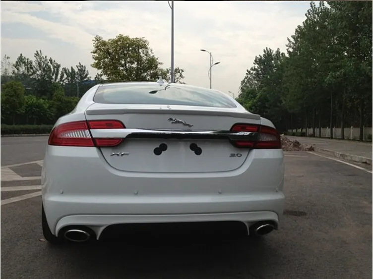 Неокрашенный ПУ Спойлеры ABS заднего крыла автомобиля спойлер багажника для JAGUAR XF 2013 быстрая EMS