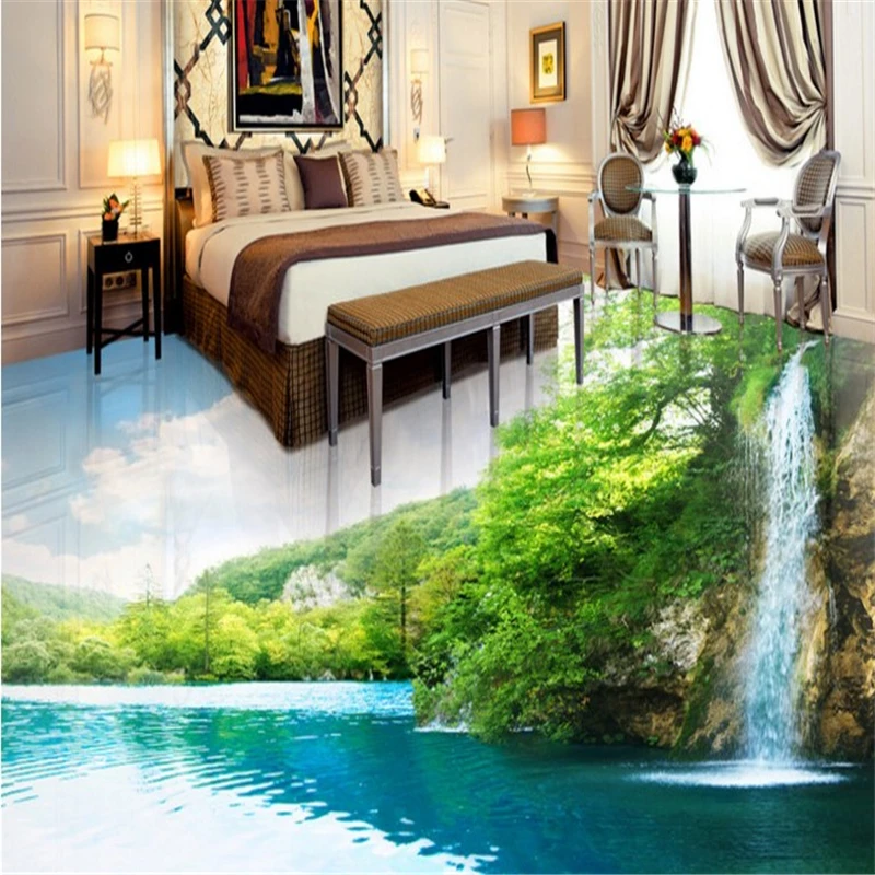 

beibehang Large custom paste 3D landscapes waterfalls waterfalls non-slip home decoration papel de parede 3d para sala atacado