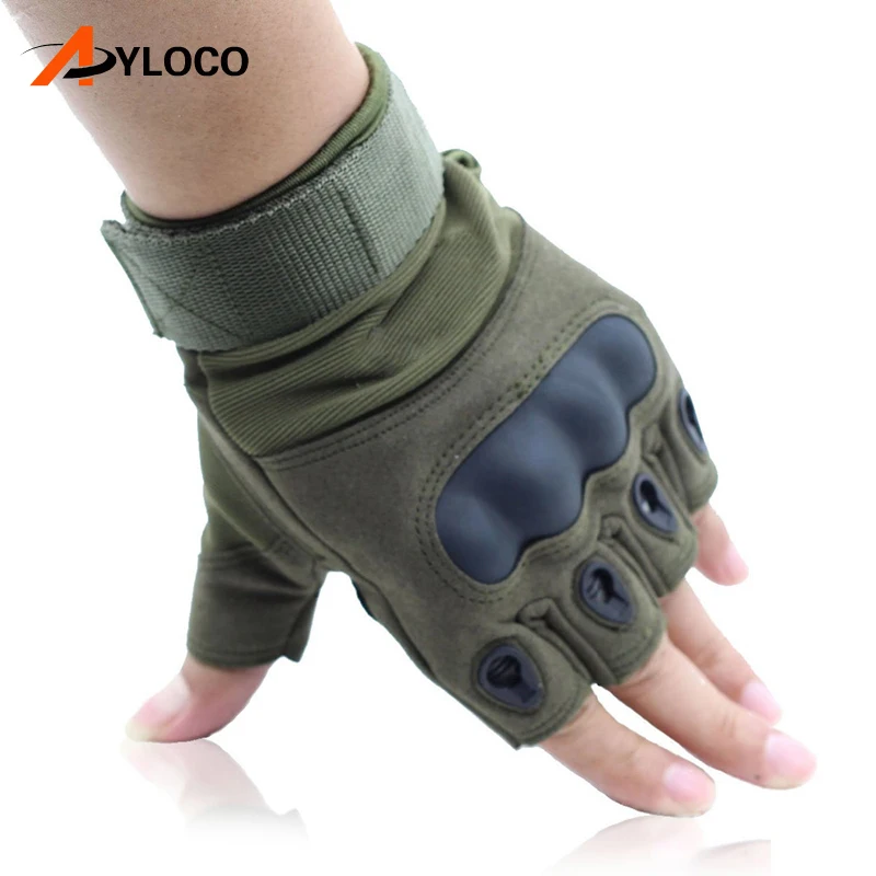 

Tactical Gloves Military Special Forces Outdoor Half finger gloves Anti-skid Hiking Gloves Airsoft Paintball Gloves