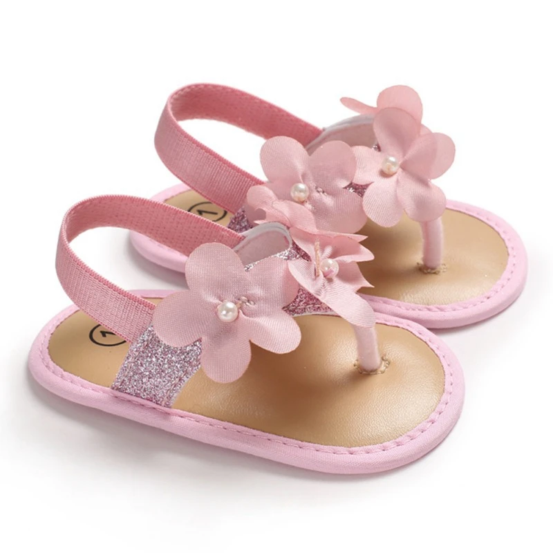 

Summer Baby Girl Sandals Breathable Anti-Slip Flower Girls Shoes Sandals Toddler Soft Soled Beach Sandals