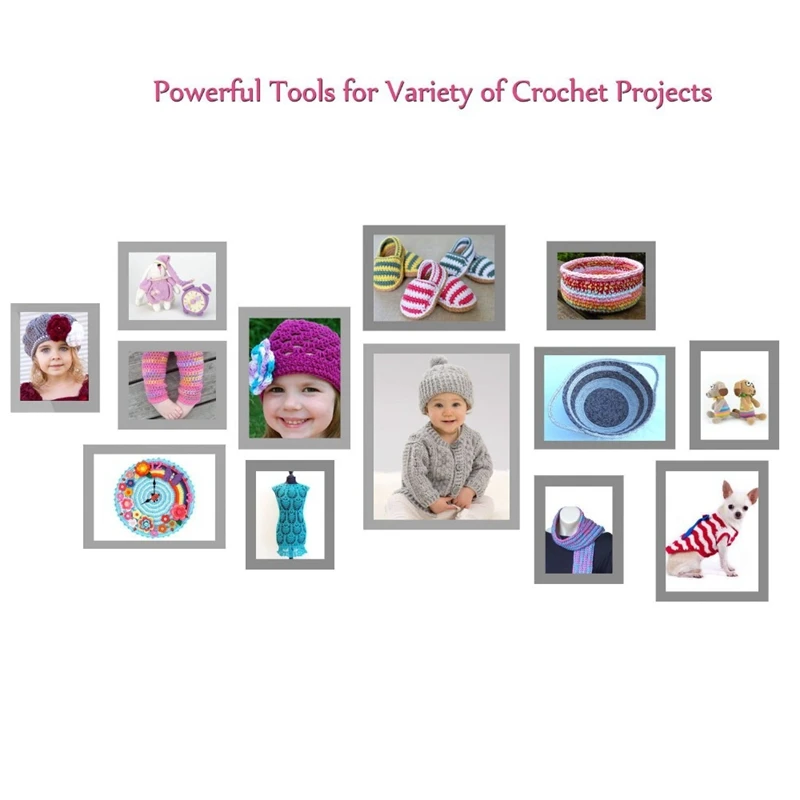 90 шт. наборы крючков для вязания крючком Алюминиевые крючки набор спиц