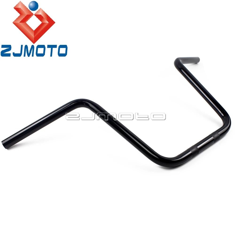 Мотоцикл 12 &quotRise Ape вешалка бар черный 1&quot Руль Для Harley Honda Yamaha Cruiser Кафе Racer Chopper
