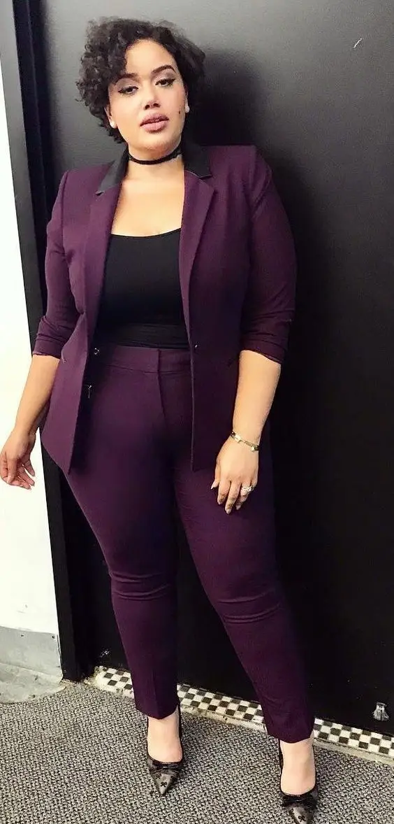 Custom Made Plus Size Women Slim Fit Pants Suit Business Formal Uniform Work Wear Set Ladies Party Casual Outfit 2 Piece W192 | Женская